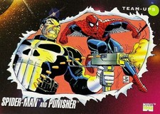 1992 Marvel Universe #73 Spider-Man Punisher