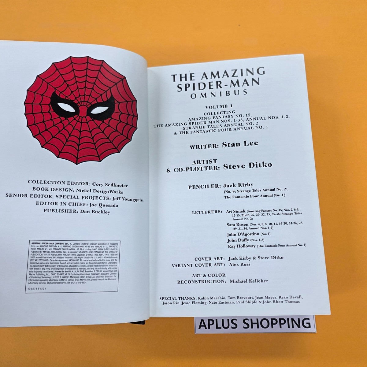 Marvel Comics The Amazing Spider-Man Omnibus Vol. 1 Hardcover 2007