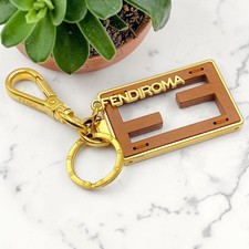 FENDI Logo Charm Keychain