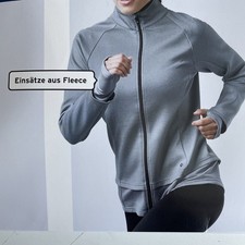 Damen Sport Jacke Sportjacke Grau Gr. L 44/46 Neu