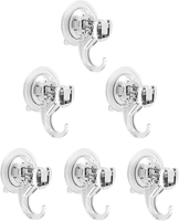 Quntis 6-Pack Saugnapf Haken Set Ohne Bohren, Saughaken Extra Stark FüR Fenster