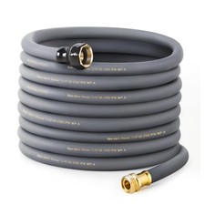 Garden Hose 5/8 x 75ft Brass Rubber Heavy Duty Water Hose 600 PSI Burst Press...