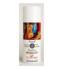 "Sennelier D’Artigny Oil Pastel Fixative Spray 400ml – Clear Protective Coating 