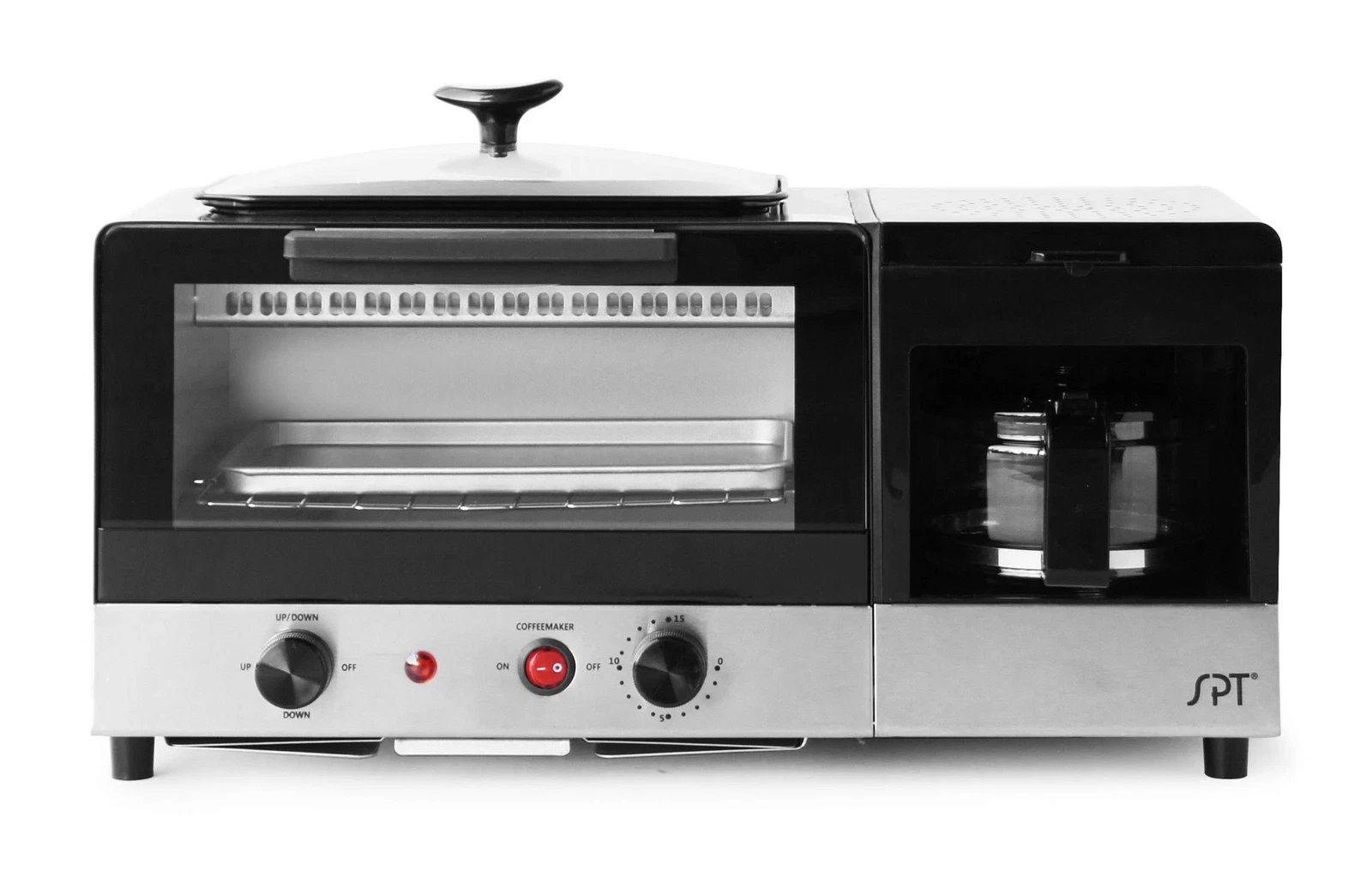 3 in 1 Breakfast Maker Stainless Steel and Black