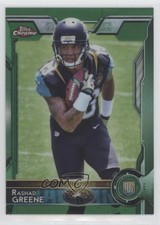 2015 Topps Chrome Rookies Green Refractor Rashad Greene #147 0q0m