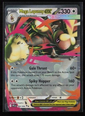 Mega Lopunny ex - 084/094 Holo Pokemon TCG ME02: Phantasmal Flames LP