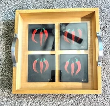 12”x12”/Serving Tray/by Well Equipped Kitchen/Handcrafted on the inside/unique