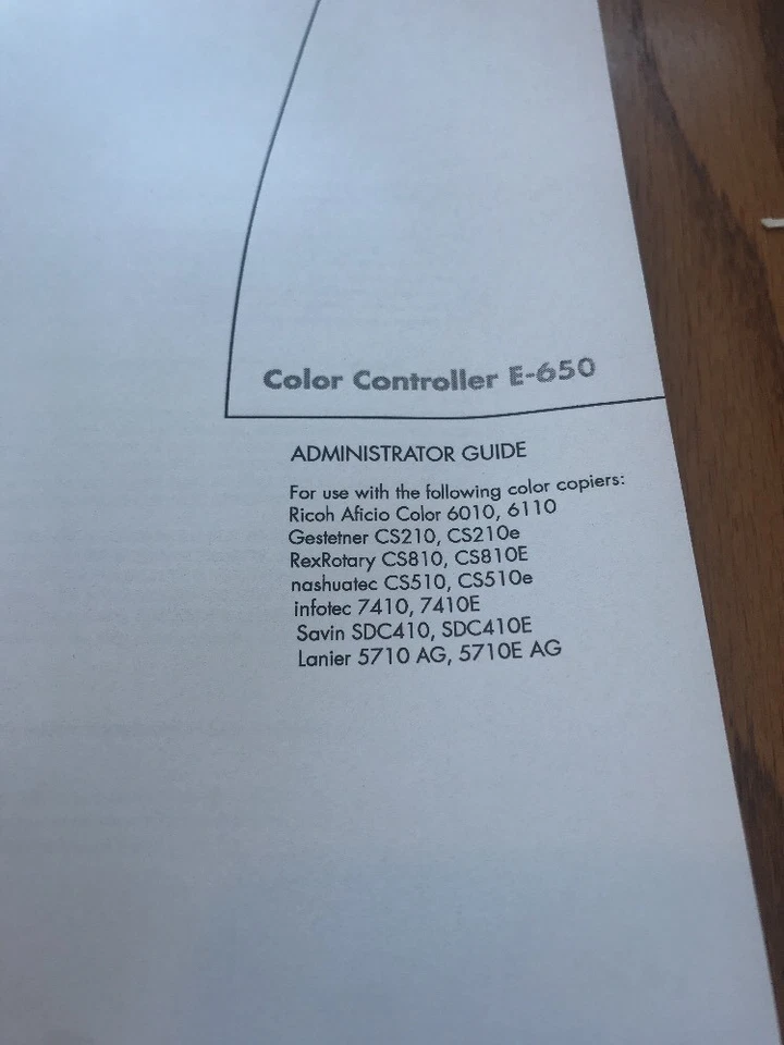 Instruction Manual Color Controller E-650 User Guide Only  - Image 4 of 4