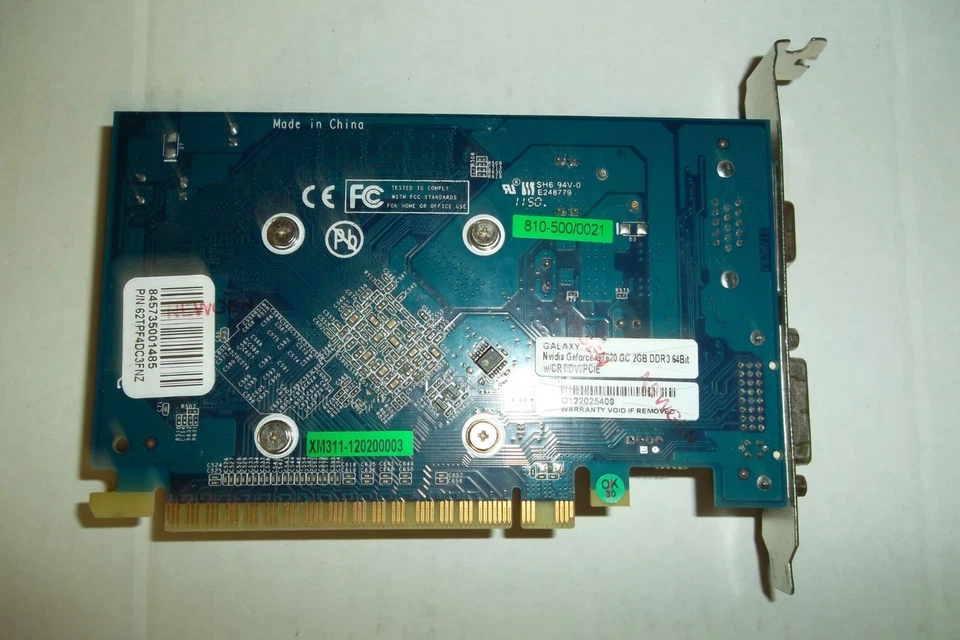 Galaxy Nvidia GT 620 PCIe 2.0 Graphics Card 2GBDDR3 DVI VGA 64-Bit 62TPF4DC3FNZ - Image 4 of 4