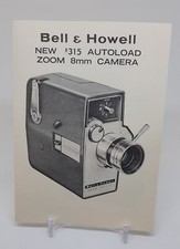    1963 Bell  Howell Model 315 Autoload Zoom 8mm Movie Camera BOOKLET F/SHIP