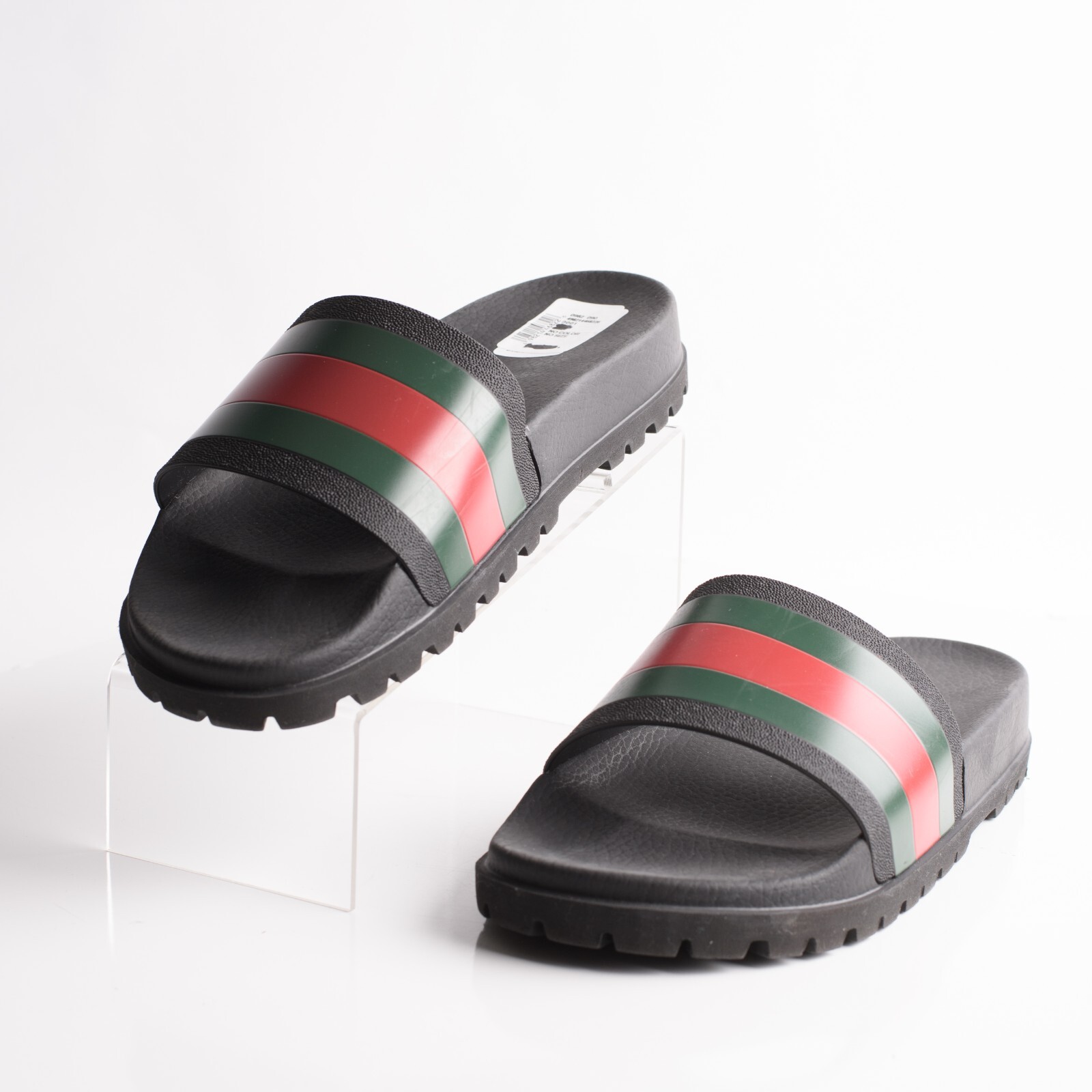 Rubber Slides Sandals Shoes Pool Black 