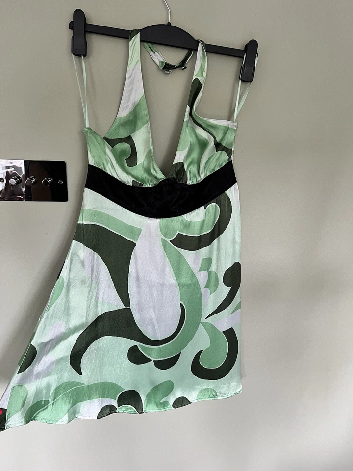 Vintage Firetrap Halter neck Dress - Y2K - Size M - Image 2 of 4