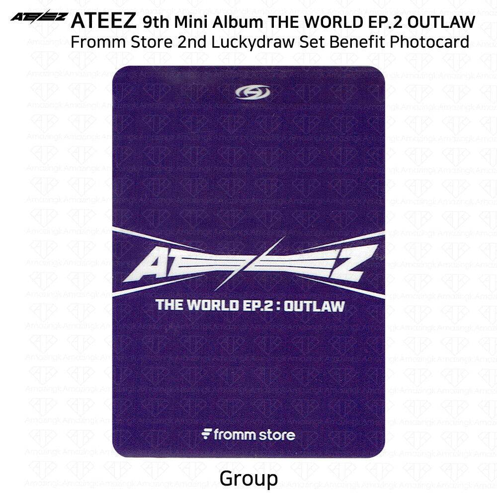 ATEEZ THE WORLD EP.2 OUTLAW Fromm Store 2nd Lucky Draw ATEEZ THE WORLD EP.2 OUTLAW Fromm Store 2nd Lucky Draw