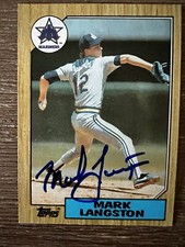 1987 Topps Mark Langston Seattle Mariners Autograph Signed 215