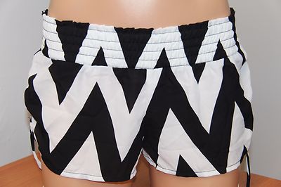NWT Miken Swim Swimsuit Cover Up Shorts Black/White Size S | eBay