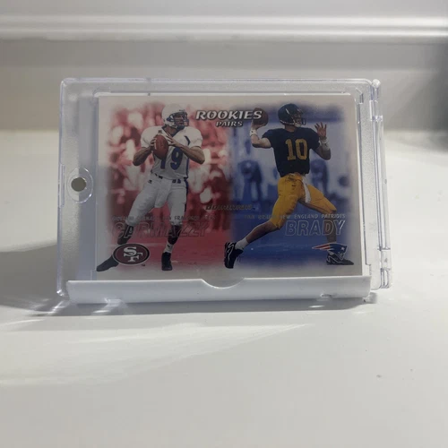 Tom Brady 2000 Skybox Dominion - Rookies Pairs #234 and Giovanni Carmazzi (RC)