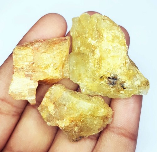 Lote áspero de piedras preciosas sueltas de berilo amarillo natural de 114,42 quilates sin tratar sin cortar - Imagen 9 de 9