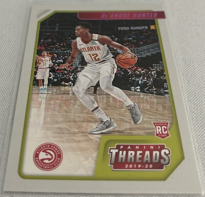 2019-20 Chronicles Threads Basketball De'Andre Hunter Atlanta Hawks Pink Rookie