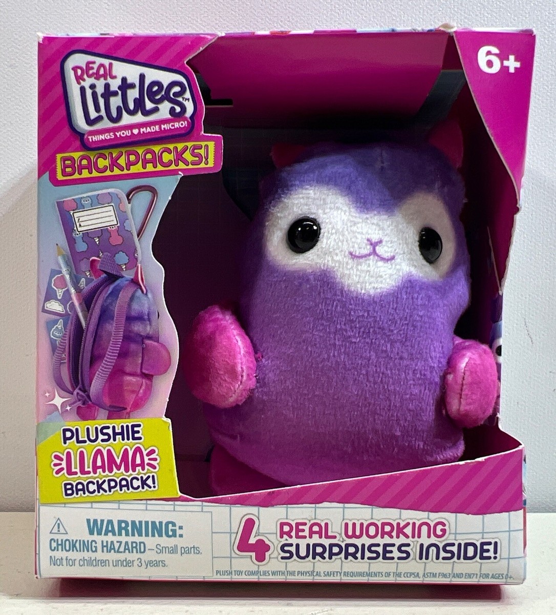 Real Littles Backpacks: Plushie Llama Backpack with Surprises