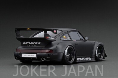 Ignition Model IG2463 1/18 RWB 964 Matte Black JDM | eBay