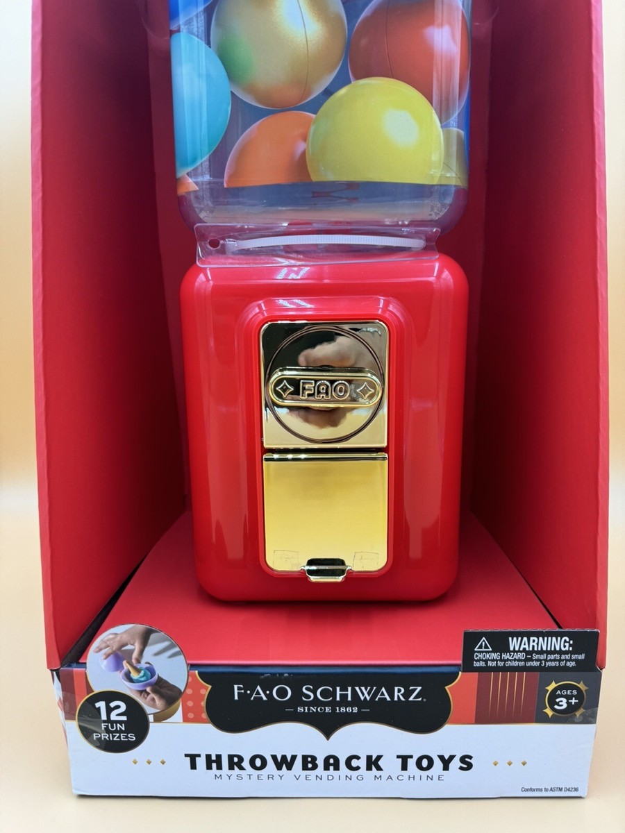 FAO Schwarz Throwback Toys Mystery Capsule Vending Machine