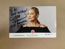 Katie Harman Autographed Photo card TV Actor Signed COA star