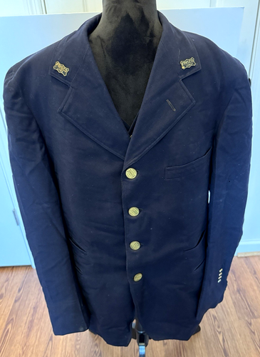 Cappotto e gilet vintage 1952 Frisco linee ferroviarie conduttore treno con insegne - Foto 21 di 24