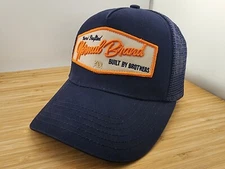 Normal Brand Trucker Hat, Navy Cap, Built by Brothers Patch, Snapback