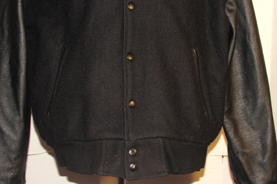VINTAGE SUN MICROSYSTEMS 'STOREDGE' JACKET! WOOL W/LEATHER SLEEVES &TRIM! USA! M - Image 4 of 4