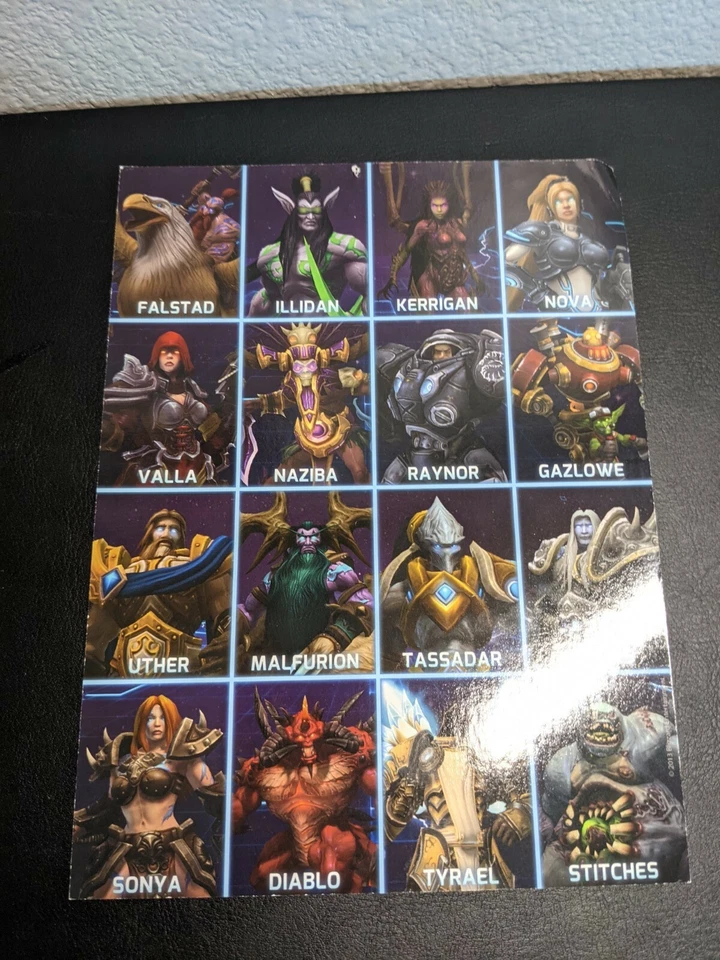 ~ Blizzcon 2015 ~ Mini tarjeta firmada por Heroes of the Storm ~ 6" x 8" ~ Foto 4 de 4