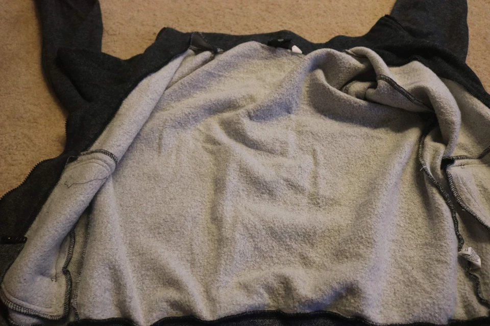 Chaqueta de hombre BDG cuello mezcla de algodón cremallera completa talla L grande Foto 2 de 4