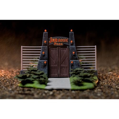 Jurassic Park Gate and Nano Hollywood Rides Vehicle Diorama - Picture 6 of 10