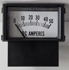 Battery Charger Amp Meter 0-50a Snap-in With Inductive Pick-up For Schumacher
