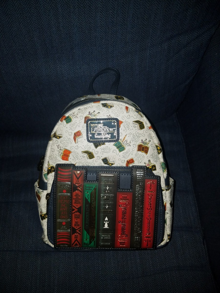 fantastic beasts mini backpack Loungefly Fantastic Beasts The Secrets Of Dumbledor Magical Books Mini Bag  NWT