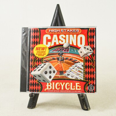 High Stakes Casino Bicycle Vintage PC Game New Sealed