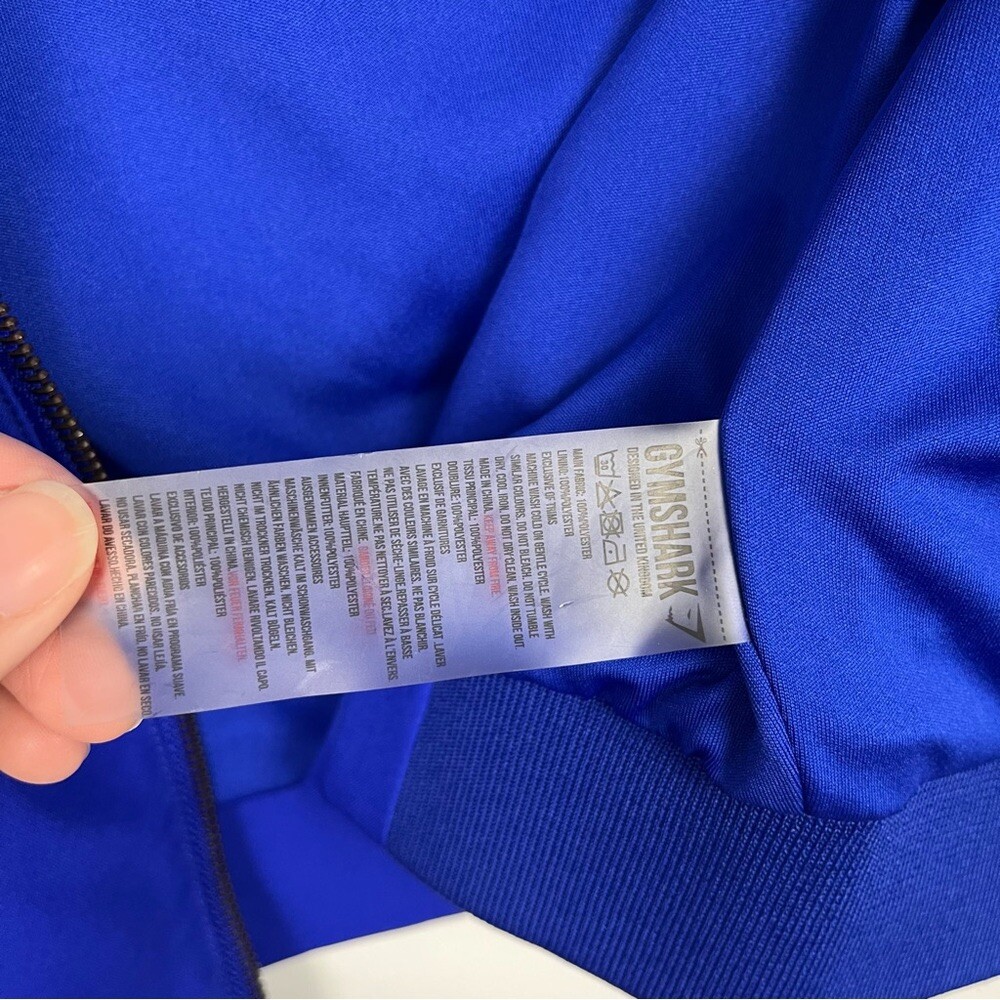 RARE Gymshark Blue Turbo Track Jacket Women’s Size Sm… Gem