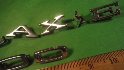 BR20 Ford Galaxie 500 Kotflügel Buchstabe Embleme Oldtimer 1967 #C7AB FORD GALAXIE 500 - Bild 7 von 9