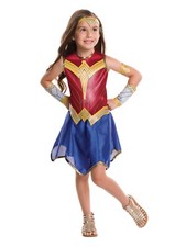Wonder Woman DC Justice League Girls Halloween Costume Size M 8-10 NWT Rubie's