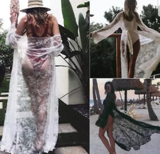 WOMEN'S SEA LONG LACE DRESS COVER