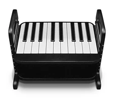 Ideal Piano Footrest® for Improved Posture and Form, w/ Less Fatigue. Adjustable