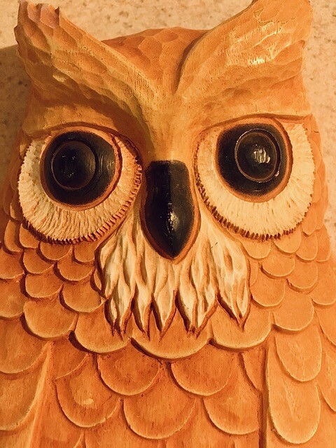 Vintage 1970's Orange Owl Hanging Wall Decor by Homco | eBay