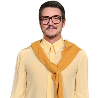 Pedro Pascal (Yellow Jumper) Halber Körper Buddy Ausschnitt
