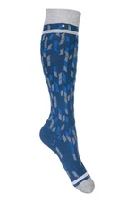 HKM Mexico Riding Socks - Size 39-42 - Blue/Gray
