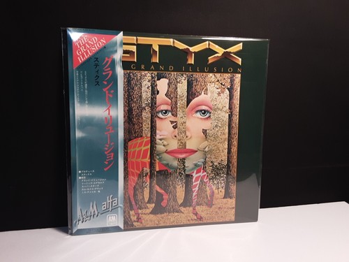 STYX"The Grand Illusion"Lp Japan-Obi-NM Vinyl Japanese Eight Ball Cornerstone