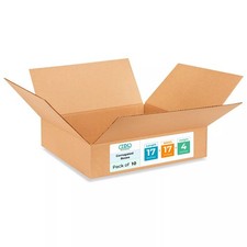 Medium Shipping  Moving Boxes 17x17x4 inches 10-Pack - Extra Strength 200 ...