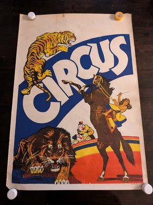 vintage blank circus poster original