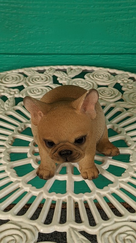 pug dog statue 5 inch tall