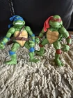 TMNT Raphael Leonardo 1992 Vintage Teenage Mutant Ninja Turtles Movie Star Lot