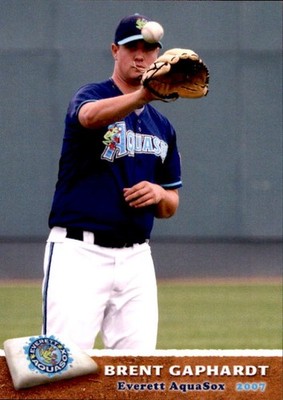 2007 Everett Aquasox Grandstand 10 Brent Gaphardt Bel Air Maryland Baseball Card