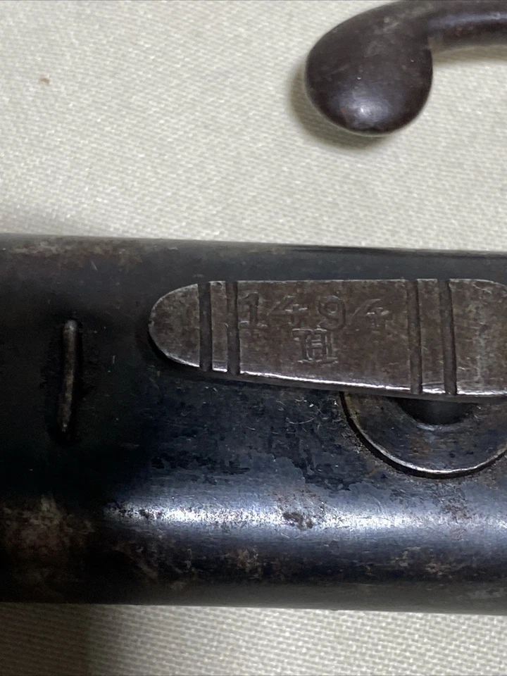 Primera Guerra Mundial Simson & Co Suhl. Bayoneta alemana Mauser 1908, original con funda de cuero Foto 4 de 4